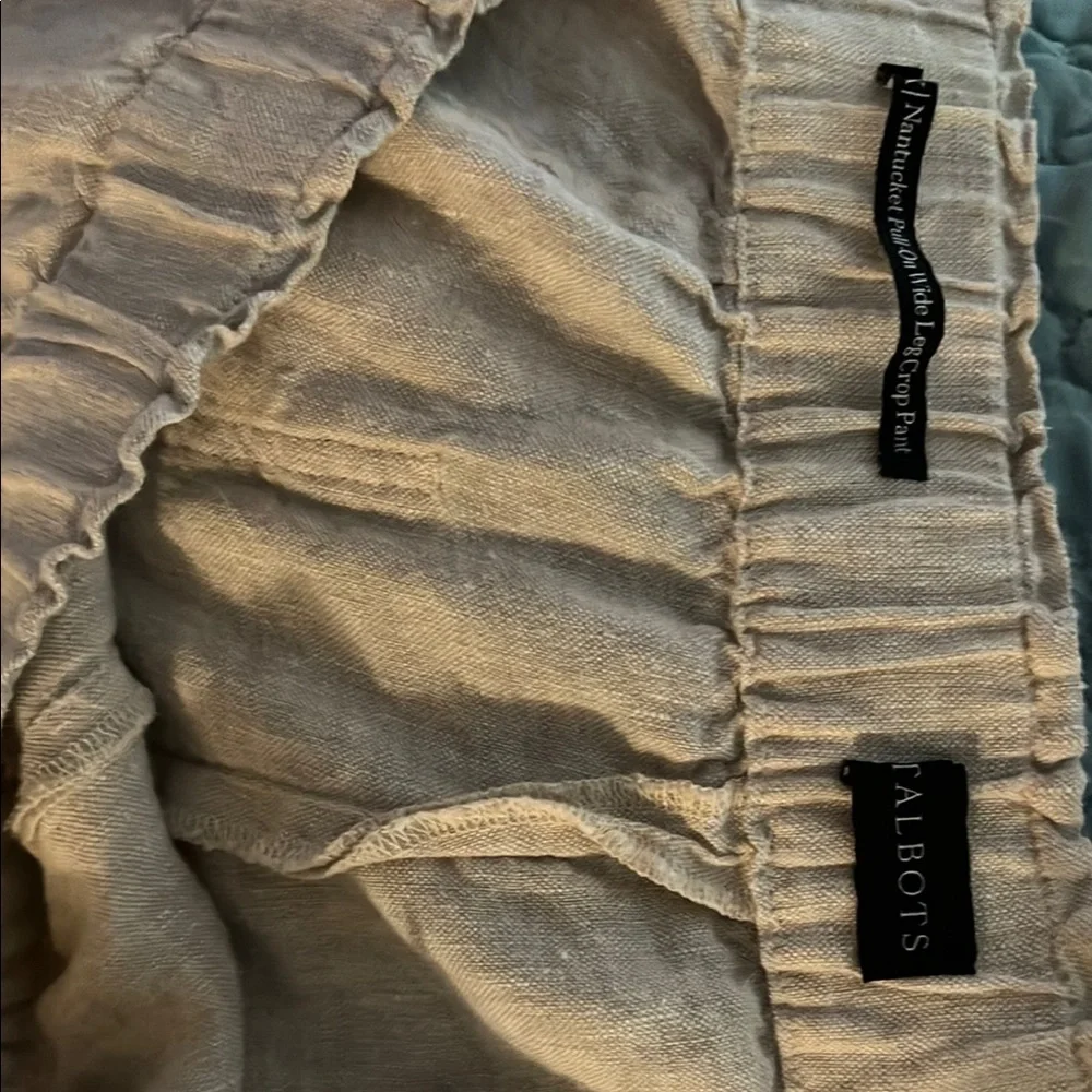 Talbots Natural Linen Pants - Picture 2 of 7